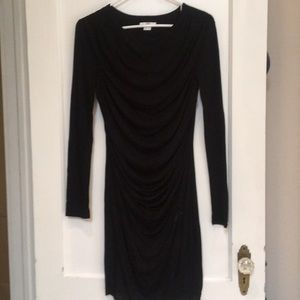 Gorgeous Helmut Lang long sleeve black dress